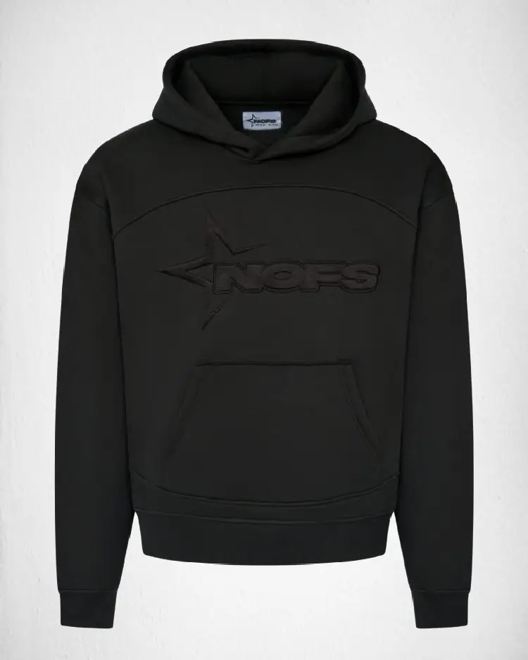 NOFS BLACK ON BLACK HOODIE NOFS BLACK ON BLACK HOODIE