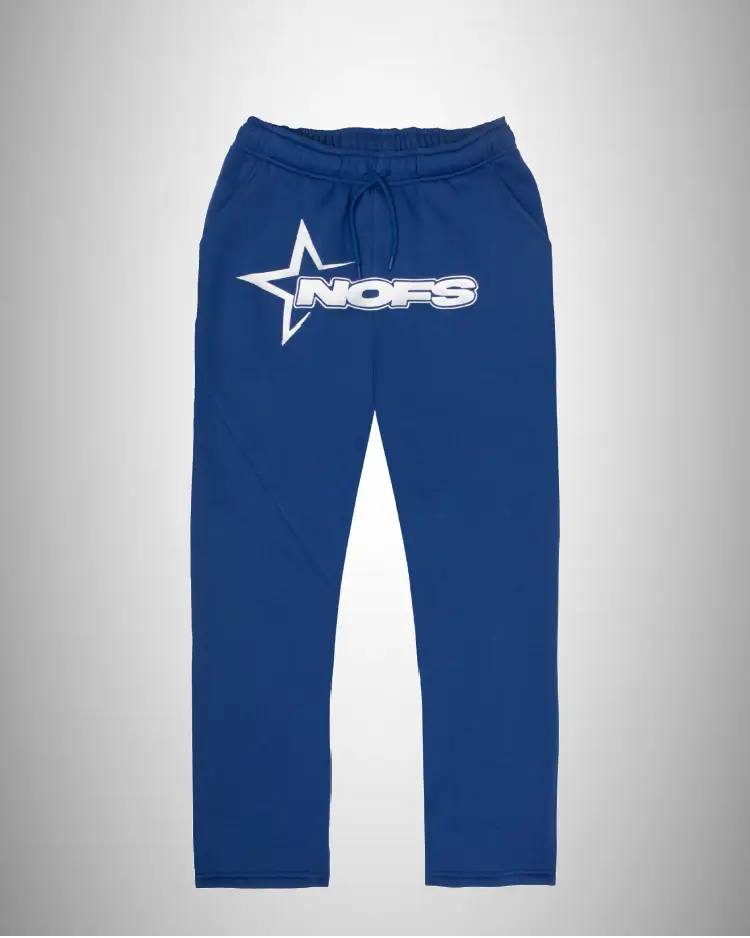 NOFS BLUE SWEATPANTS JOGGERS NOFS BLUE SWEATPANTS JOGGERS