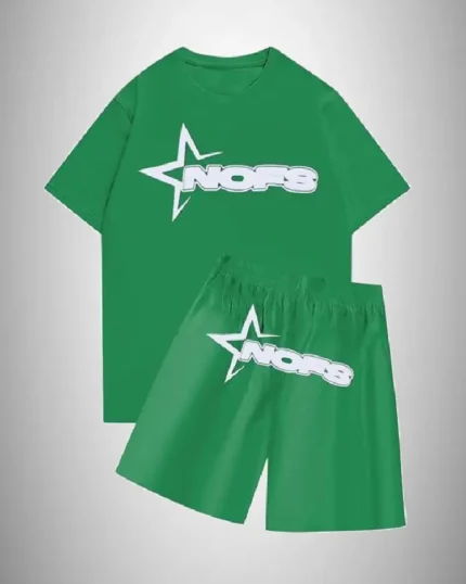 NOFS Short With T shirt Summer Set – Green