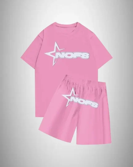 NOFS Summer T-Shirt With Short In Pink